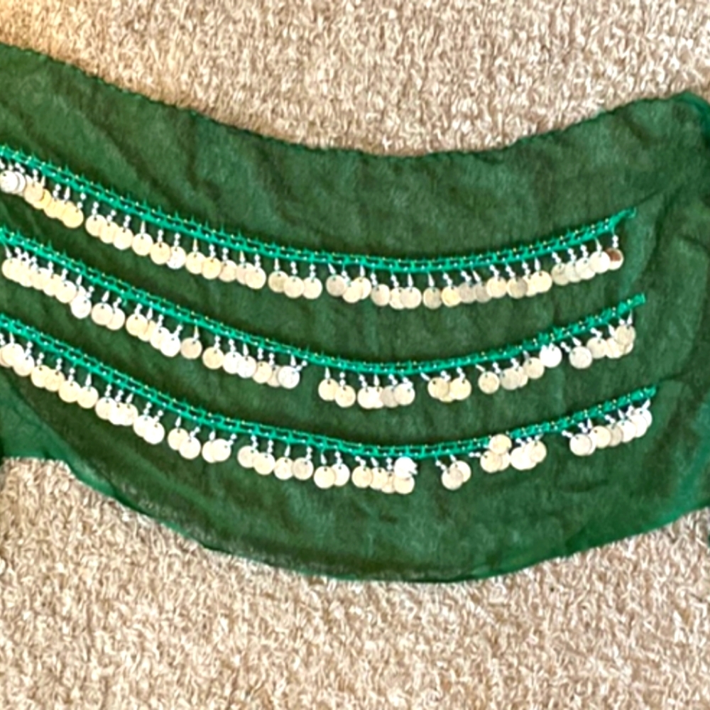 USED BELLY DANCING COIN BELT